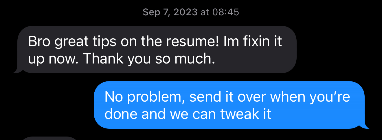 5-star review: Stayed with me until the job's finish, even though overtime. True determination to help new programmers